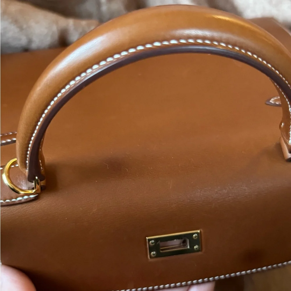 HERMÈS Barénia Fauve Kelly 25 Sellier GHW - Picture 12 of 17